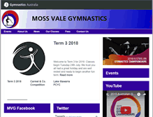 Tablet Screenshot of mossvale.gymnastics.org.au